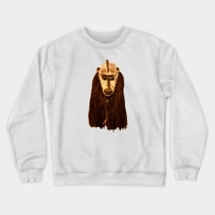 African Mask / Swiss Artwork Photography Crewneck Sweatshirt